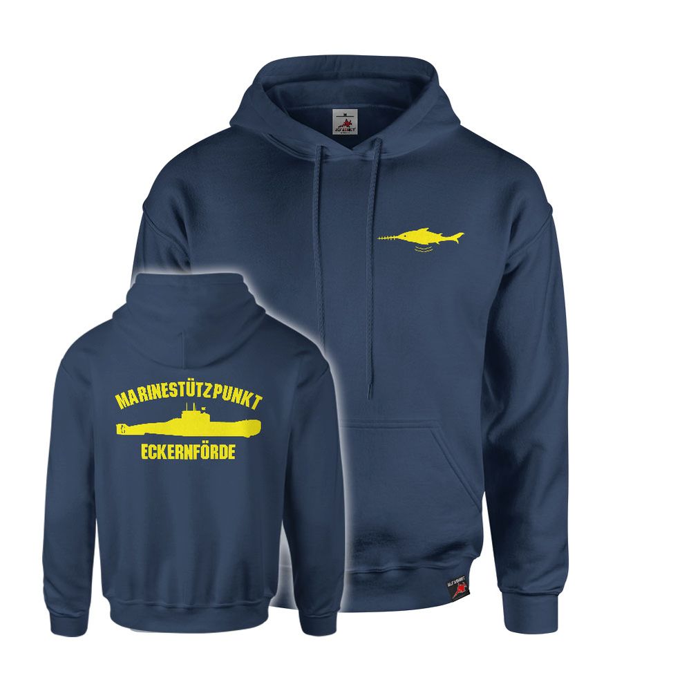 Naval Base Eckernförde SH Deep Water Port Baltic Sea Marine Hoodie navy #44766