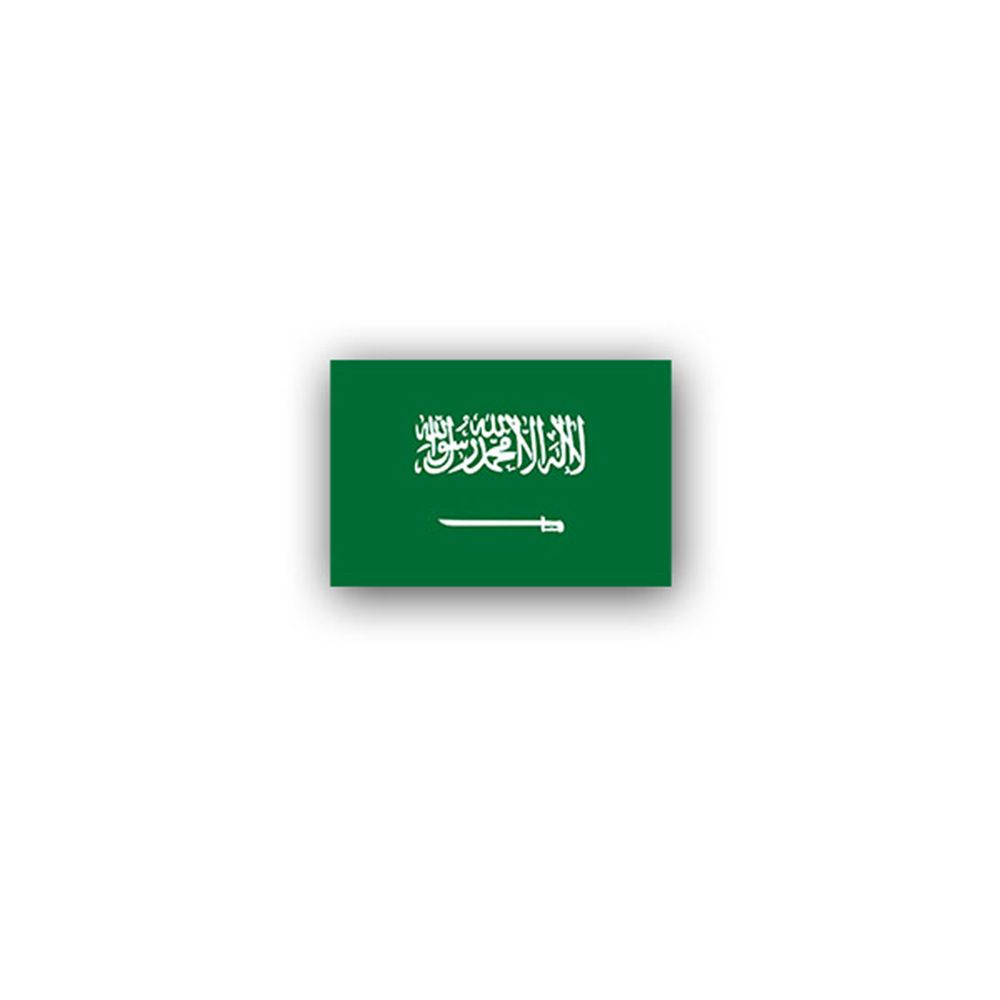 Aufkleber/Sticker Saudi Arabien Flagge Monarchie Vorderasien Riad 5x7cm A3007