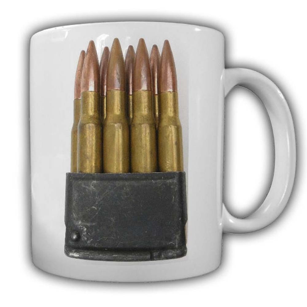 Tasse M1 Garand Ladestreifen Clips 8rd Patrone Gewehr 7,62mm Munition #25006