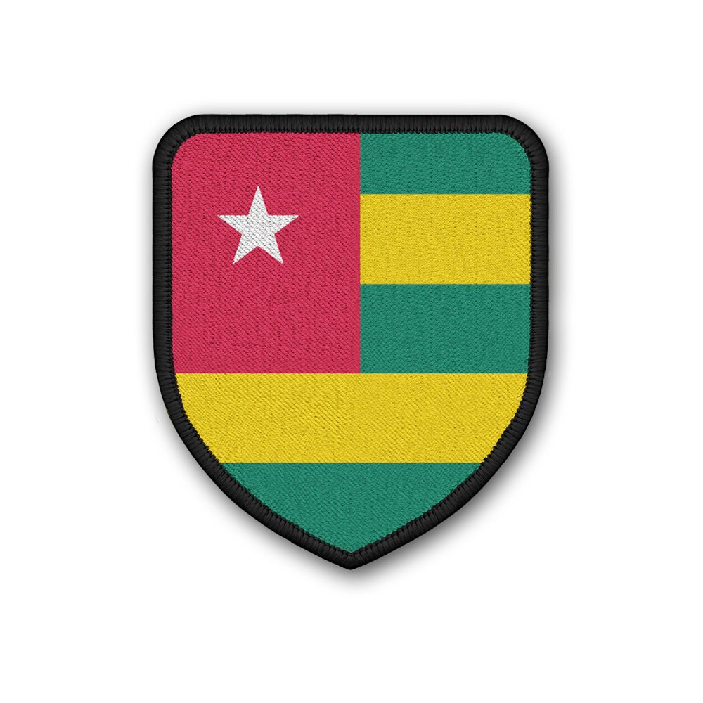 Patch Flagge von Togo Landesfahne Landesflagge Wappen Zeichen Land Nation #21452