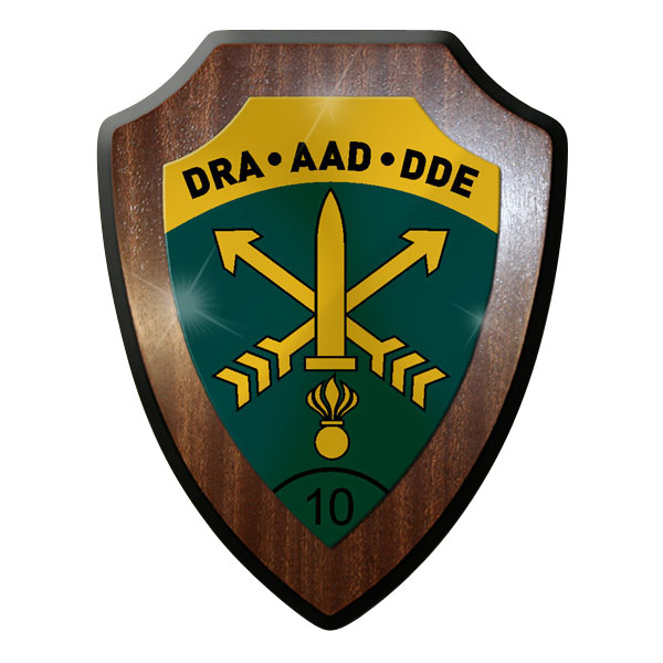 Wappenschild / Wandschild / Wappen - Armee Aufklärungsdetachement 10 DRA #11912 