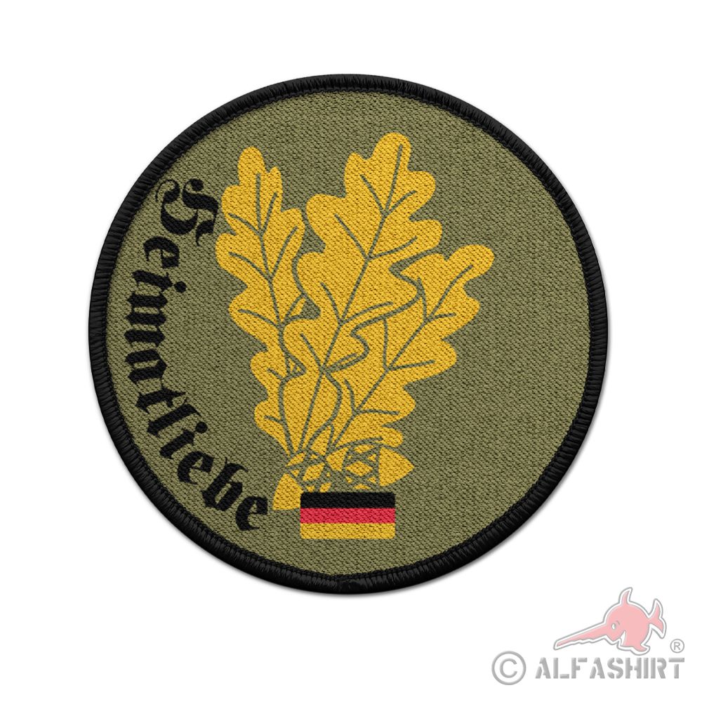 Patch Heimatliebe Bundeswehr Jägertruppe Eichenlaub Abzeichen Wappen #39164