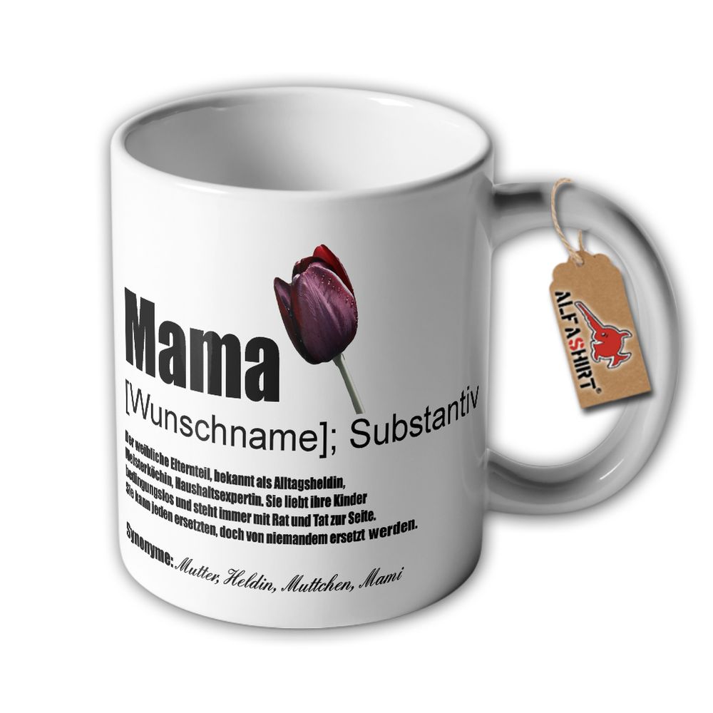 Tasse Mama Wunschname Muttertag Mutter weibliches Elternteil #34508