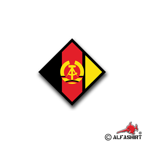 Aufkleber/Sticker NVA Wappen Nationale Volksarmee Mauer DDR Wappen 7x7cm A816