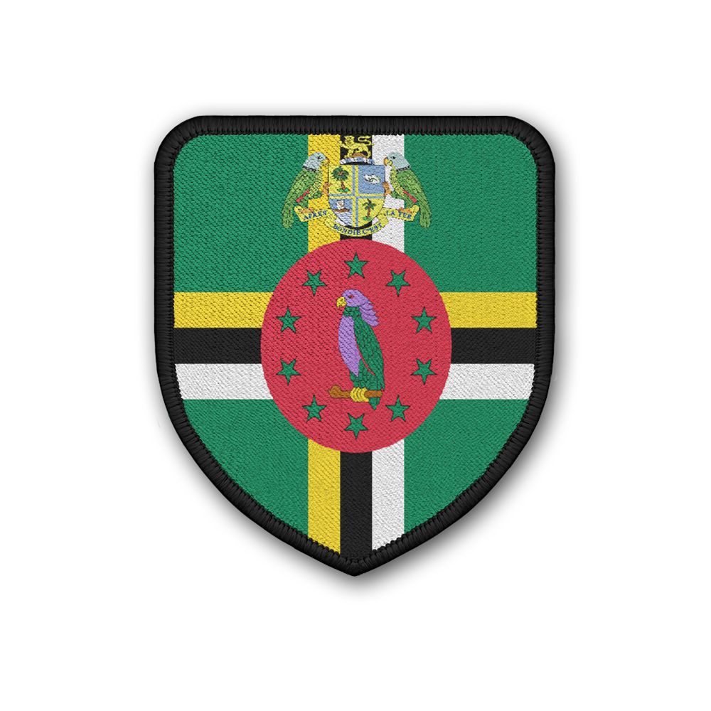 Patch Flag of Dominica Flag National Emblem Wappen Patch #21706