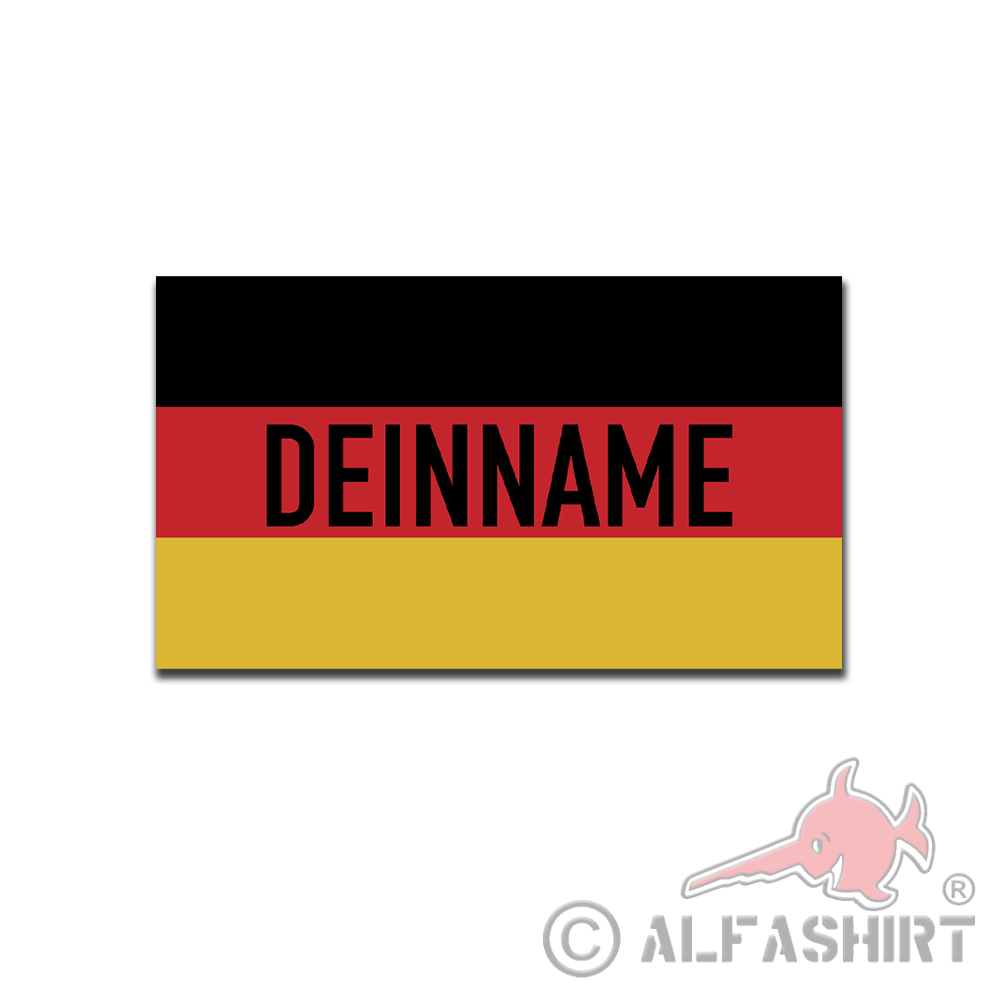 Germany flag personalized your name national flag 10x5.8cm # A5842