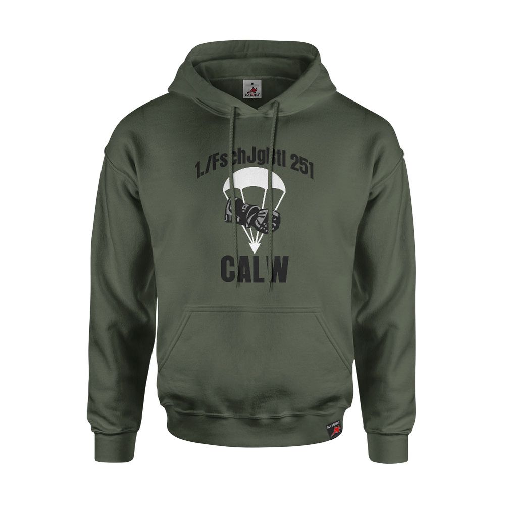 Hoodie 1- FschJgBtl 251 Fallschirmjägerbataillon Pullover Bundeswehr #15366