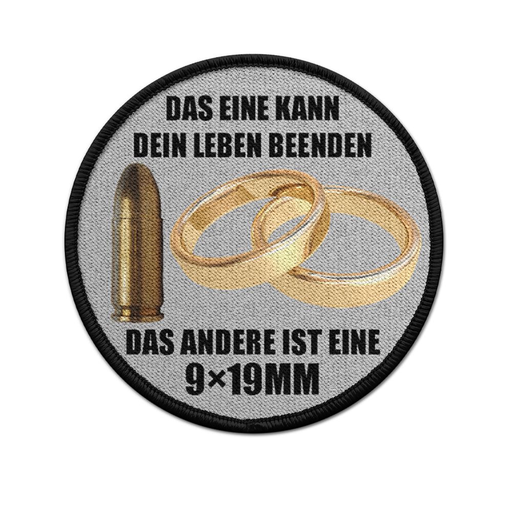 9cm Patch 9x19mm VS Marriage Ring Patone Bundeswehr Morale # 35107