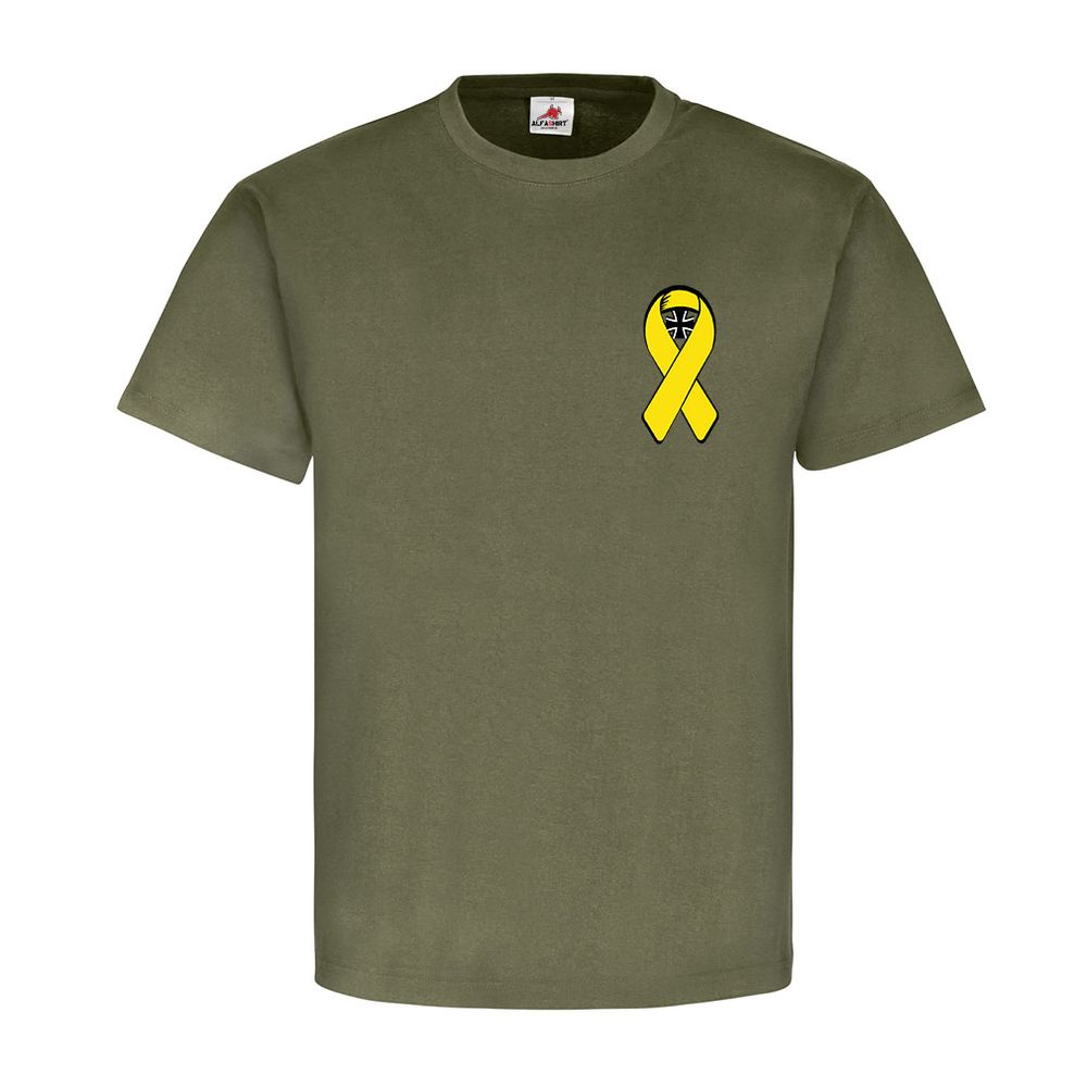 Gelbe Schleife Auslands Einsatz Solidarität Bw Bundeswehr Reservist Shirt #5442