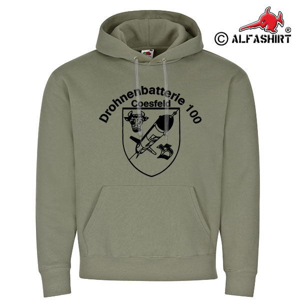 Drohnenbatterie 100 Coesfeld Wappen Abzeichen Emblem - Kapuzenpullover #15474