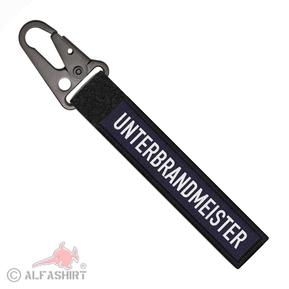 Tactical key ring Unterbrandmeister blue light professional fire brigade # 37886