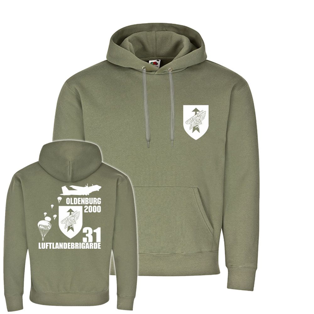 Hoodie Luftlandebrigade 31 Oldenburg LLBrig Bundeswehr Fallschirmjäger #20850