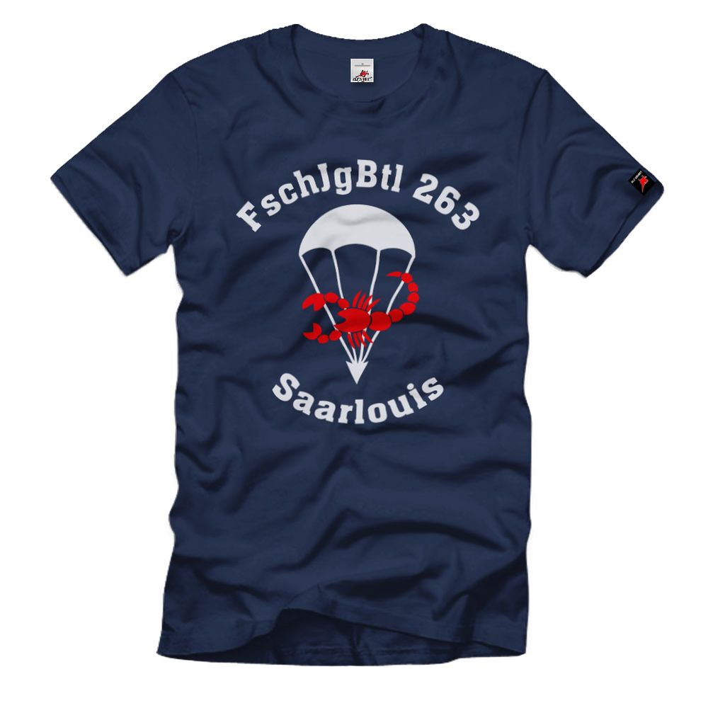 1 FschJgBtl 263 Bundeswehr Fallschirmjäger Bataillon Saarlouis - T Shirt #38540