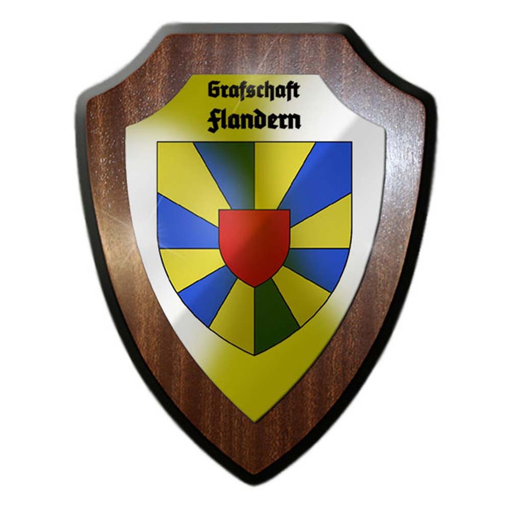 Wappenschild Grafschaft Flandern Vlaanderen Flandre Wappen Abzeichen #24773