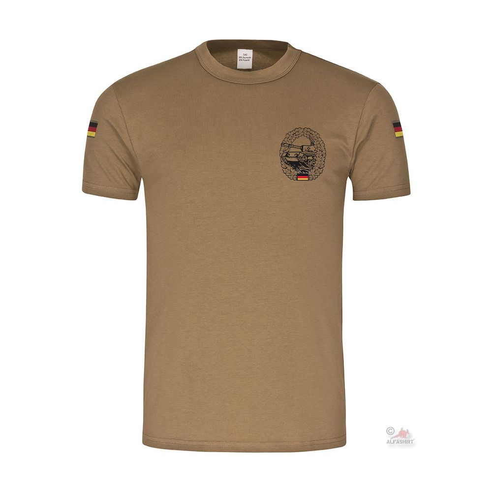 BW Tropen Panzertruppe Barettabzeichen Bundeswehr Truppengattung T-Shirt#37710