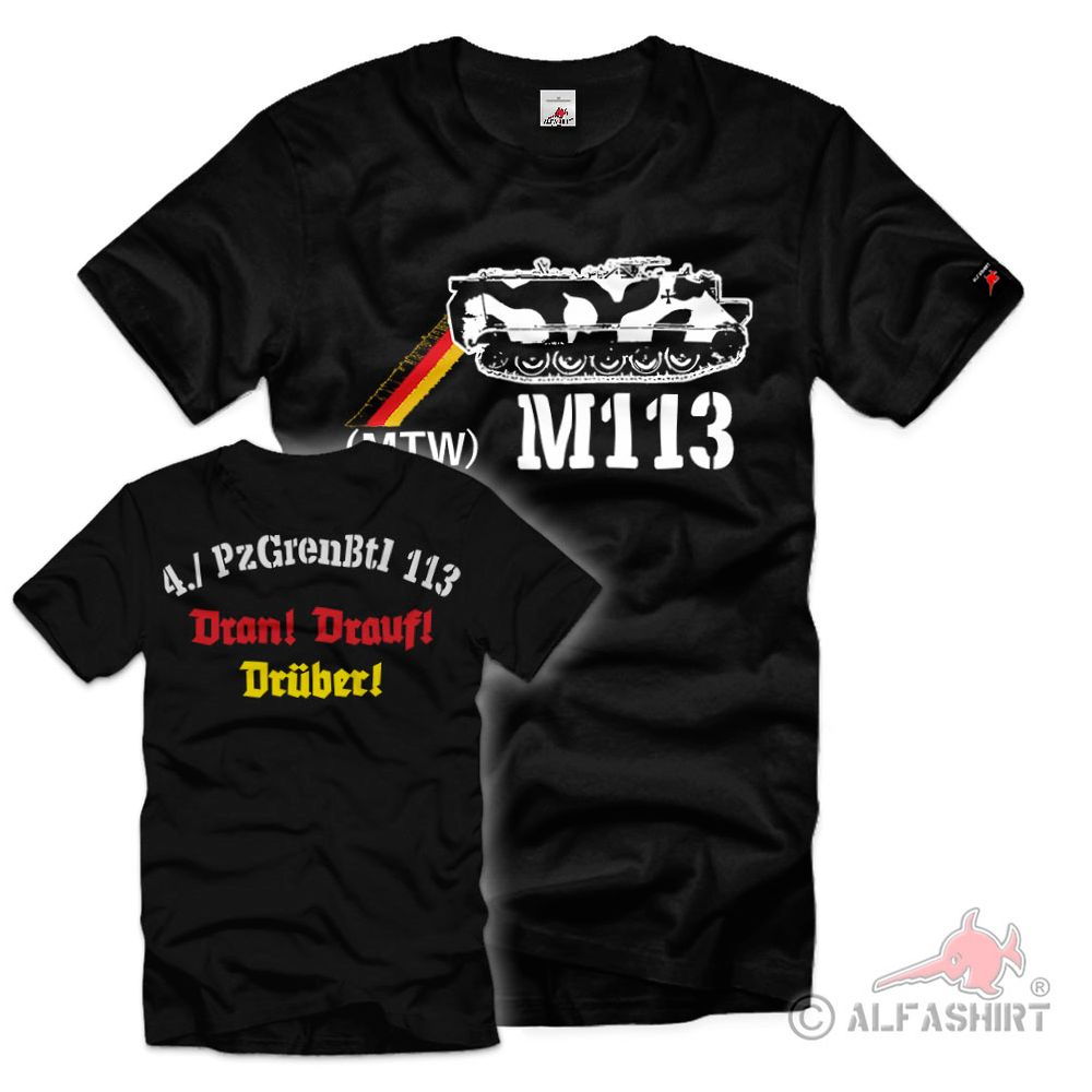 4 PzGrenBtl 113 MTW M113 Kompanie Zug Panzergenadier T-Shirt #40053