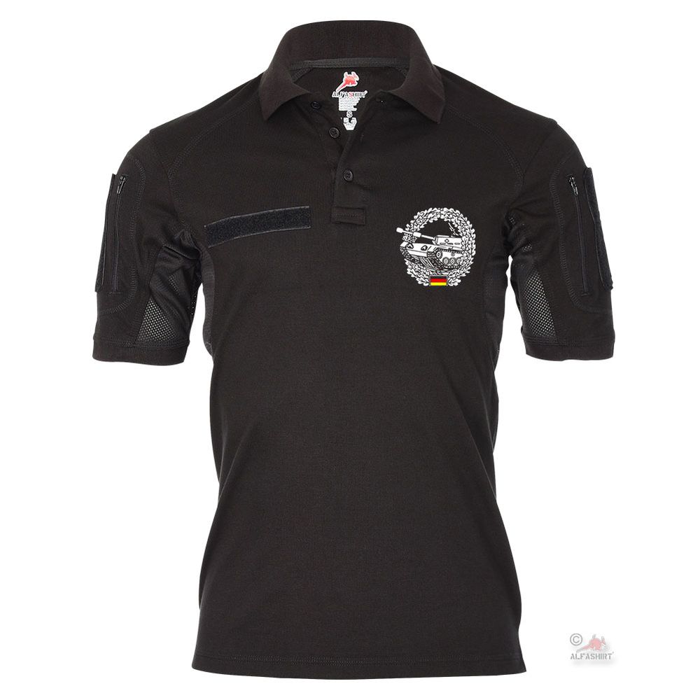 Tactical Poloshirt Alfa Panzertruppe Panzer Soldat Einheit Militär BW #19332 Tactical Poloshirt Alfa Panzertruppe Panzer Soldat Einheit Militär BW #19332