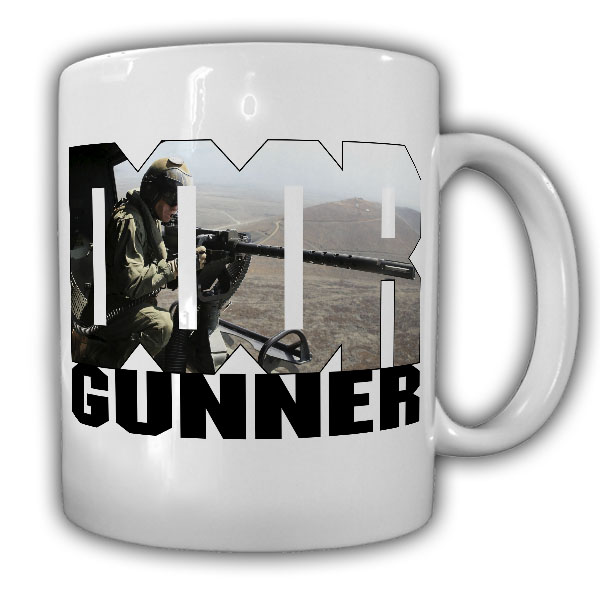 Tasse DOOR GUNNER Us Army CH 53 Helicopter Maschinengewehr Huey Schütze #21307