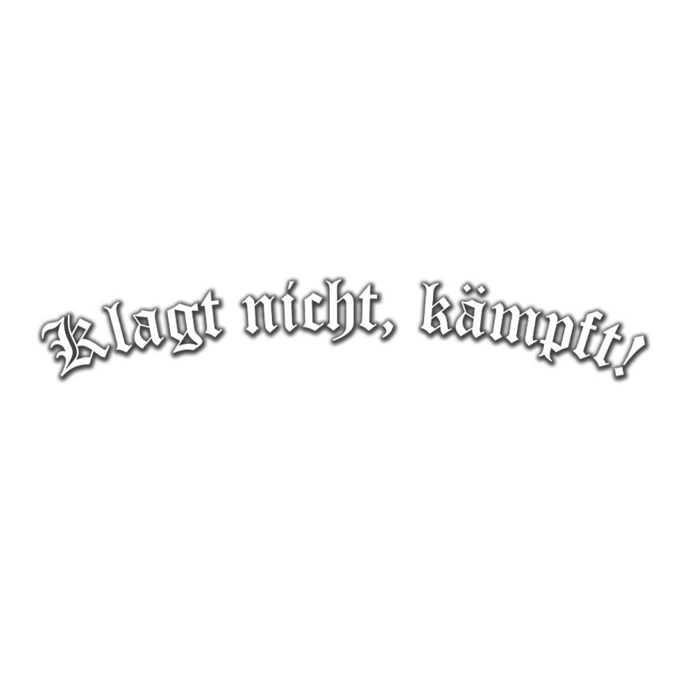 Klagt nicht kämpft Spruch Soldaten Fallschirmjäger Bundeswehr 90cmx15 cm #A5879