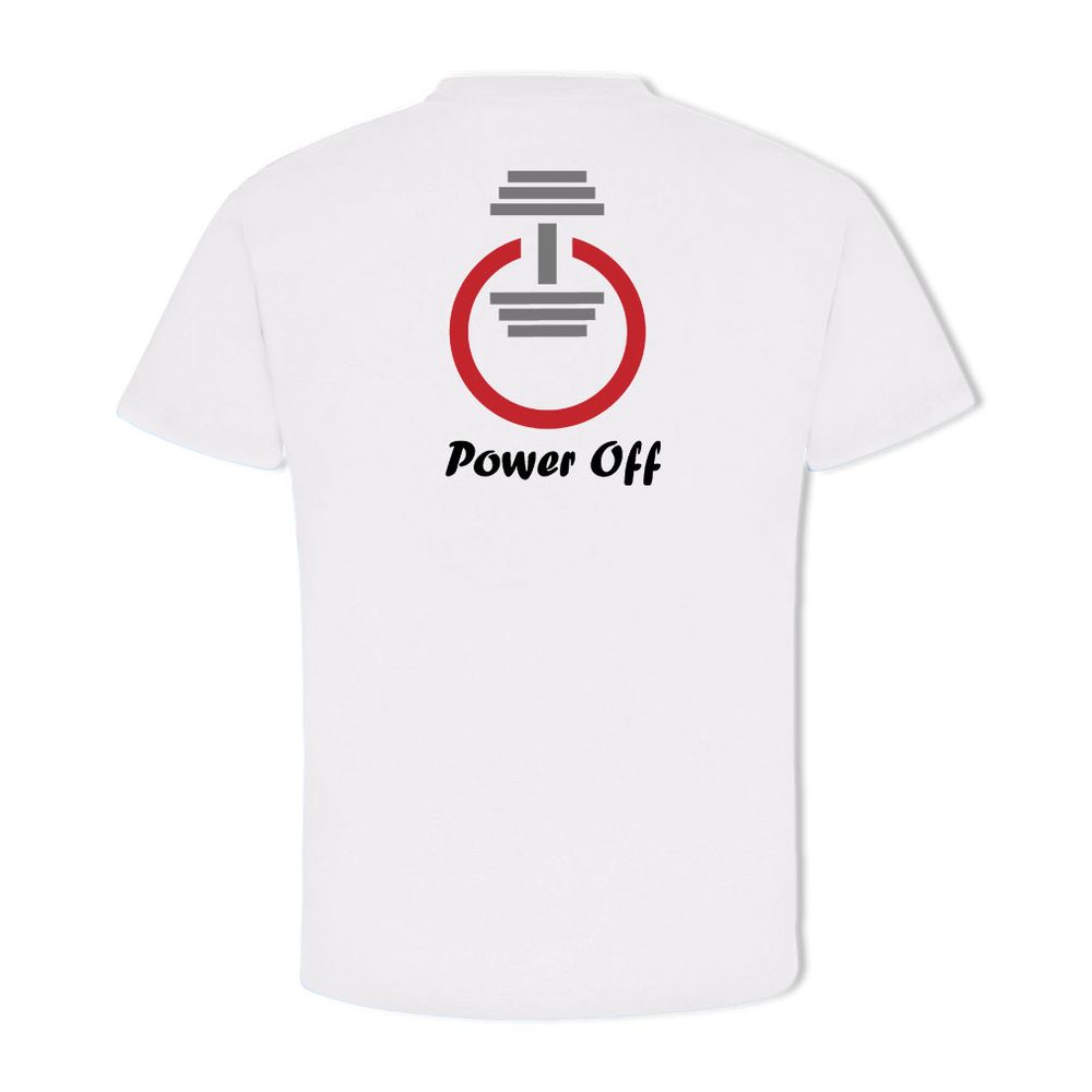 Power On-Off Dumbbell Weight Training Bodybuilding Fitness - T Shirt # 14342