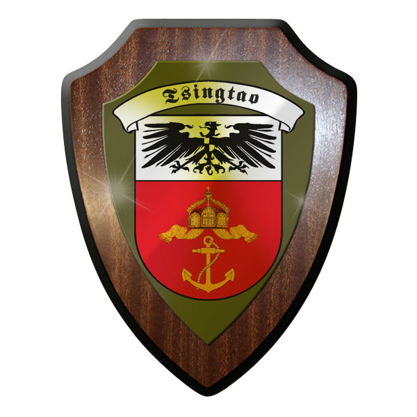 Wappenschild - Tsingtao Kiautschou Asien deutsche Kolonie Adler Emblem #10030 w