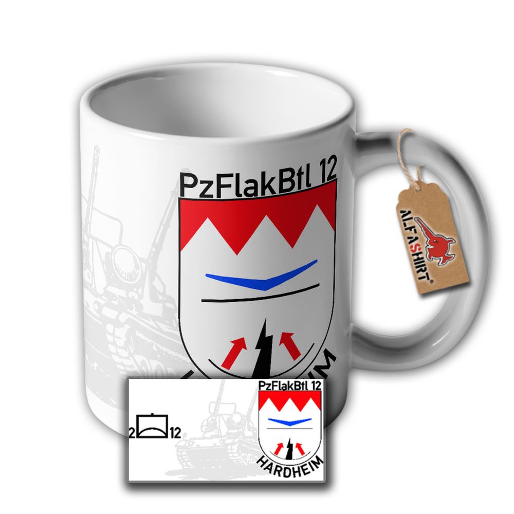 Tasse 2 PzFlakBtl 12 Hardheim Gepard Panzerflugabwehrkanonenbataillon #33831