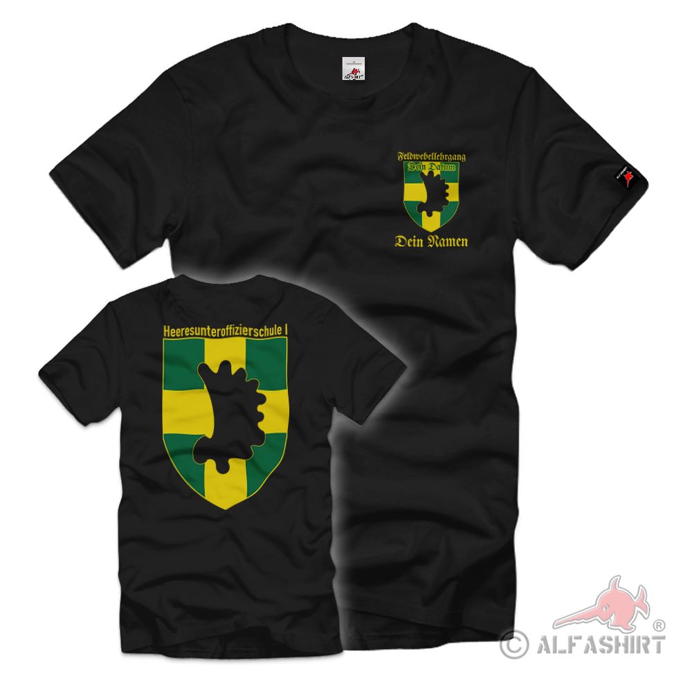 Feldwebellehrgang Personalisiert Datum Name Bundeswehr Münster T-Shirt#39749