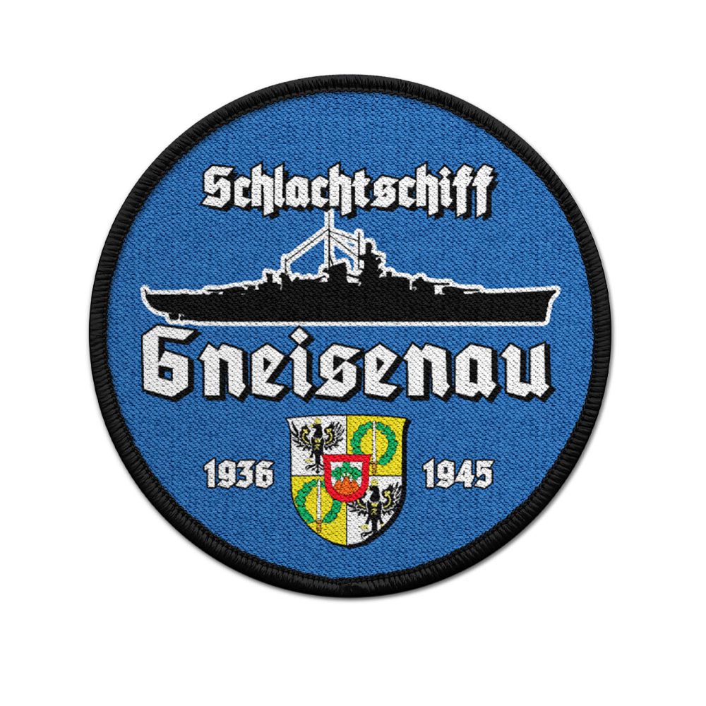 9cm Patch Schlachtschiff Gneisenau Kriegsmarine Aufnäher Wappen#36398