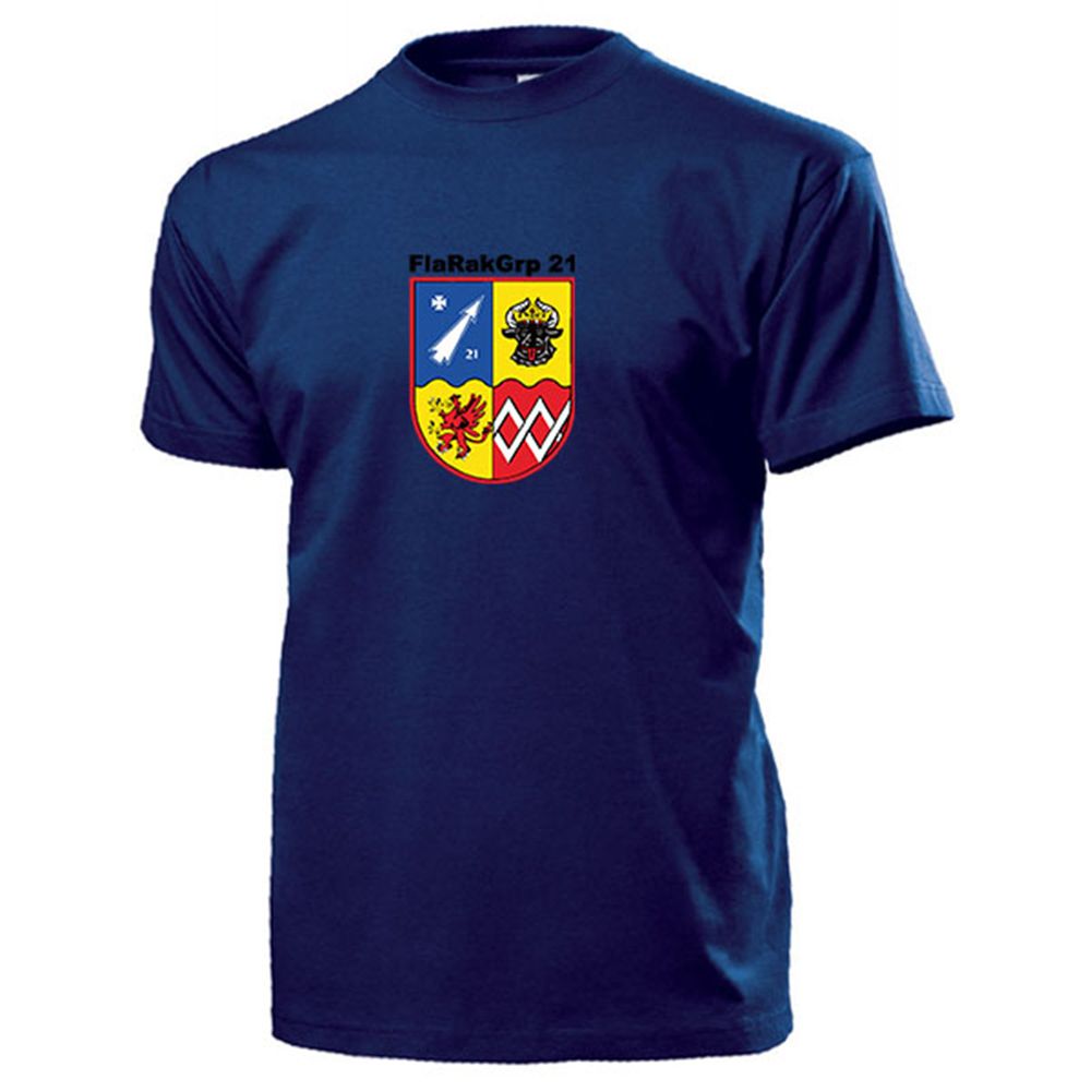 FlaRakGrp 21 Flugabwehrraketengruppe Wappen Bundeswehr Sanitz - T Shirt #13160