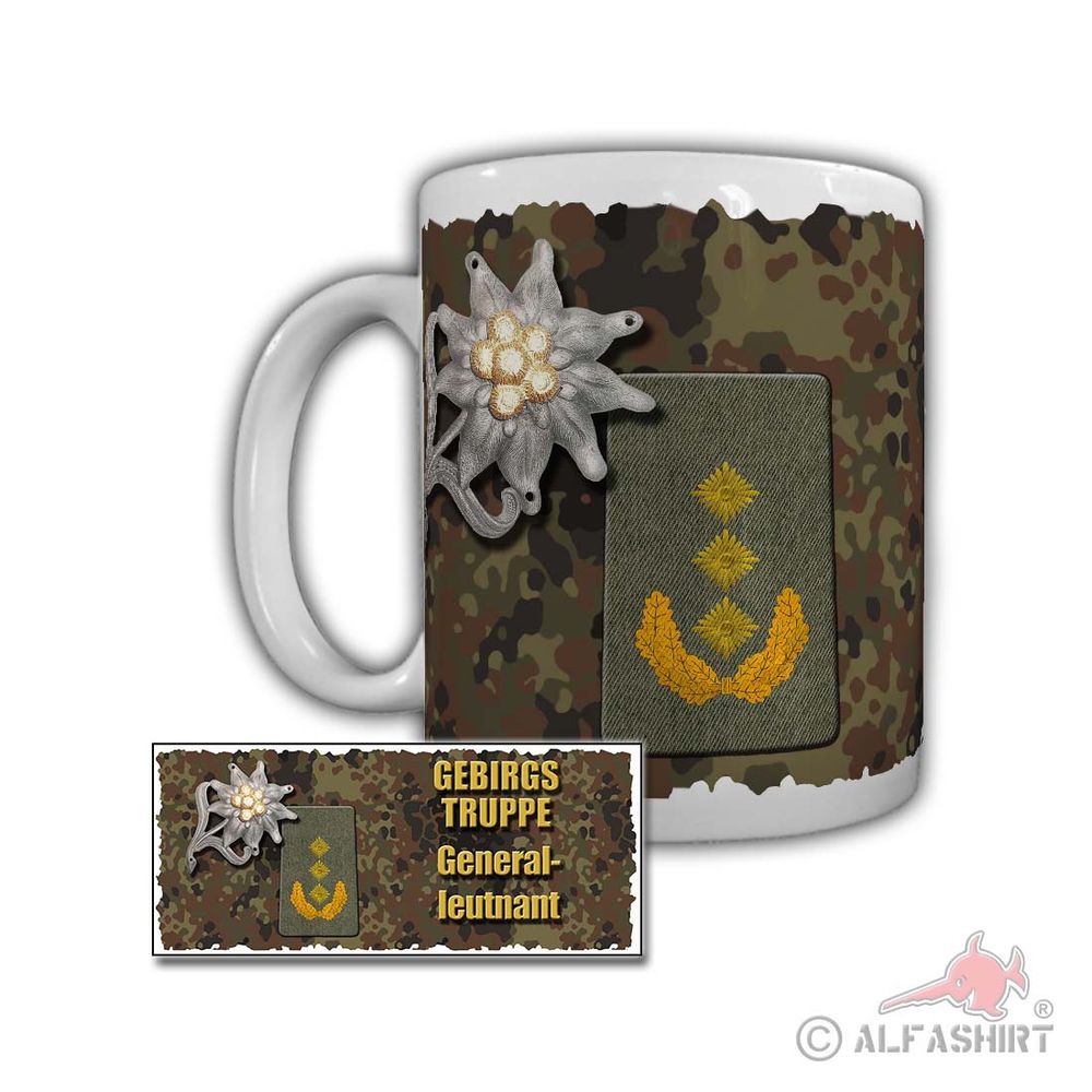 Tasse Gebirgstruppe Generalleutnant Gebirgsnachschubbataillon 8 Rang #29606