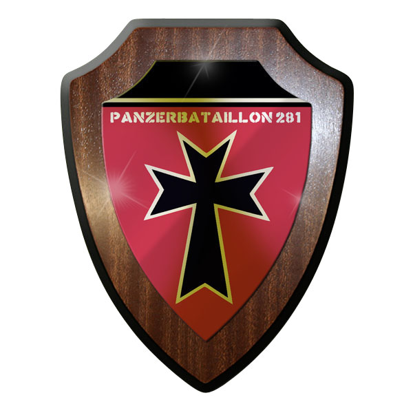 Wappenschild / Wandschild / Wappen - Panzerbataillon Bataillon Panzer 281 #8802