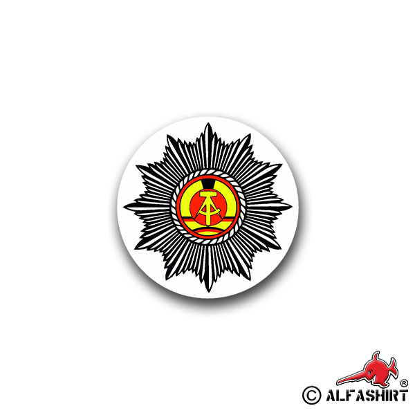 Sticker DDR Gardestern German Democratic Republic 7x7cm A948