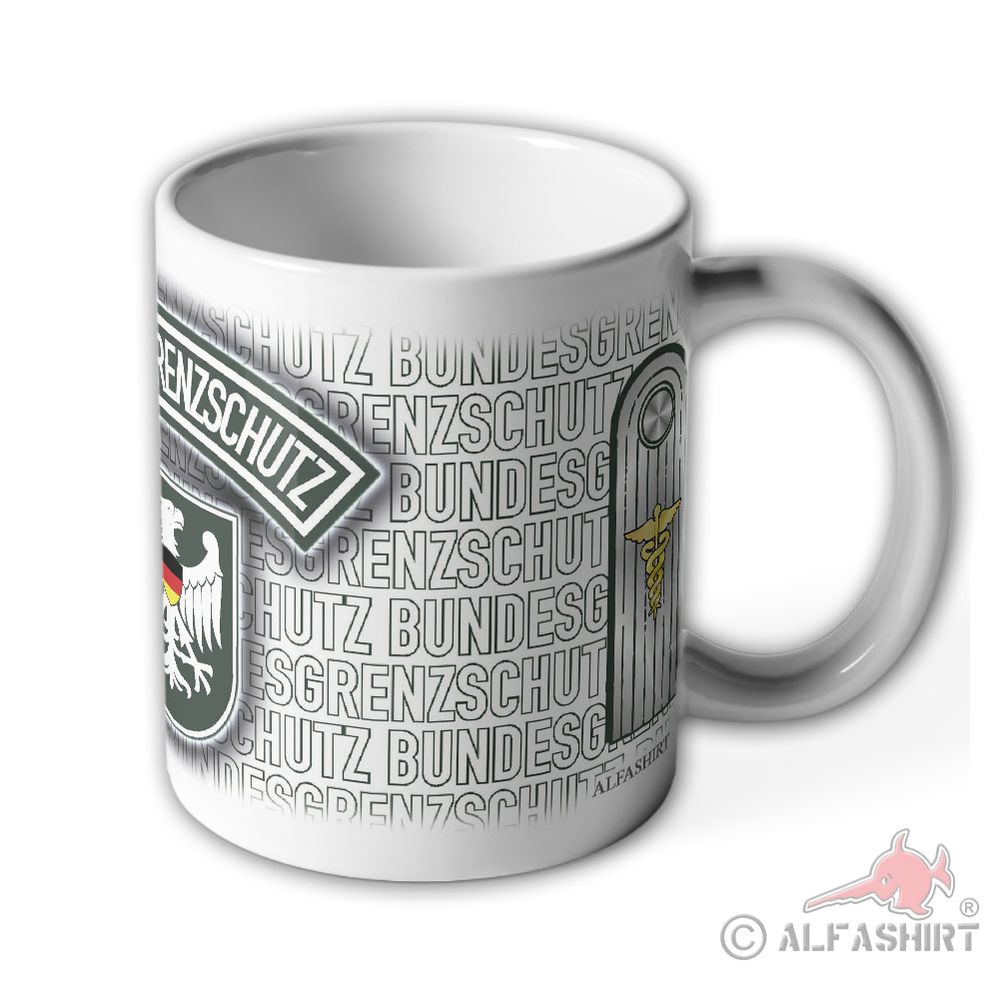 Tasse Regierungsinspektor zA BGS Bundesgrenzschutz Wappen #23733