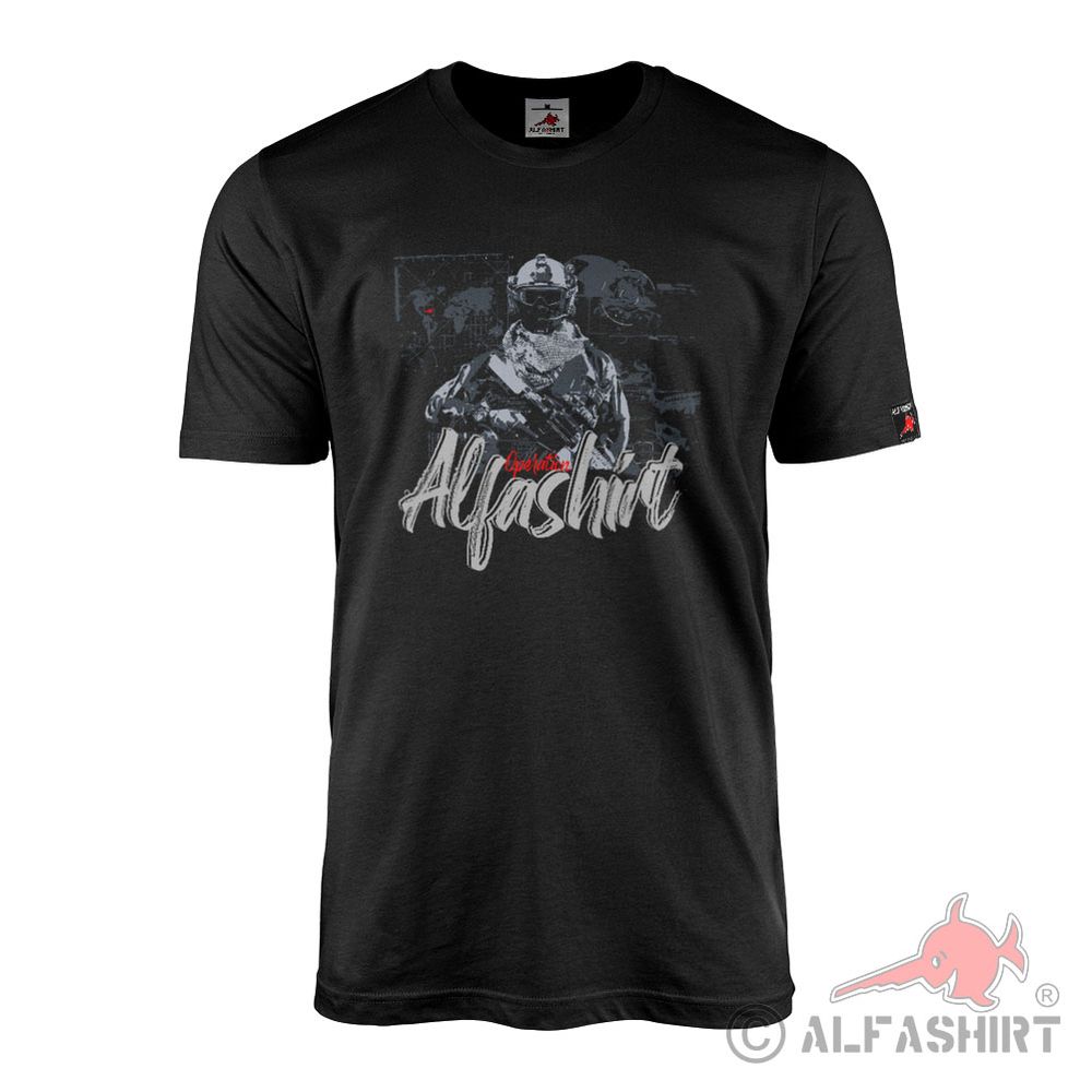Operation Alfashirt Soldat Shop Militär Merch Tactical Einsatz T-Shirt #44218