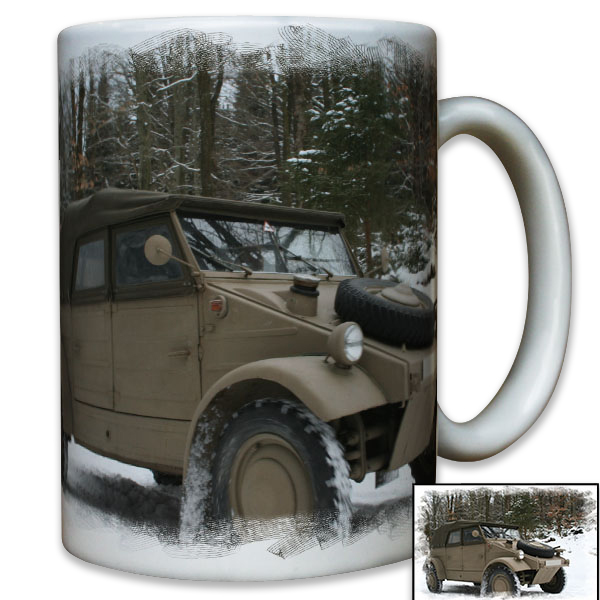 Typ 82 Kübelwagen Geländewagen WK 2 Ostfront Oldtimer Militär Foto - Tasse #9143