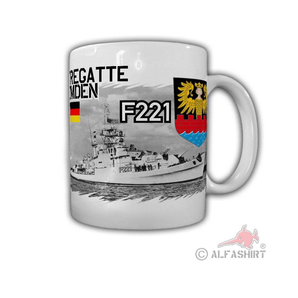 Fregatte Emden F221 Marine Schiff Köln-Klasse Matrose Besatzung - Tasse #26764