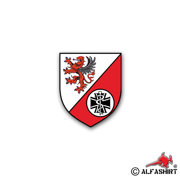Aufkleber/Sticker RezLazGrp 7401 Reservelazarettgruppe Heer 6x7cm A2120