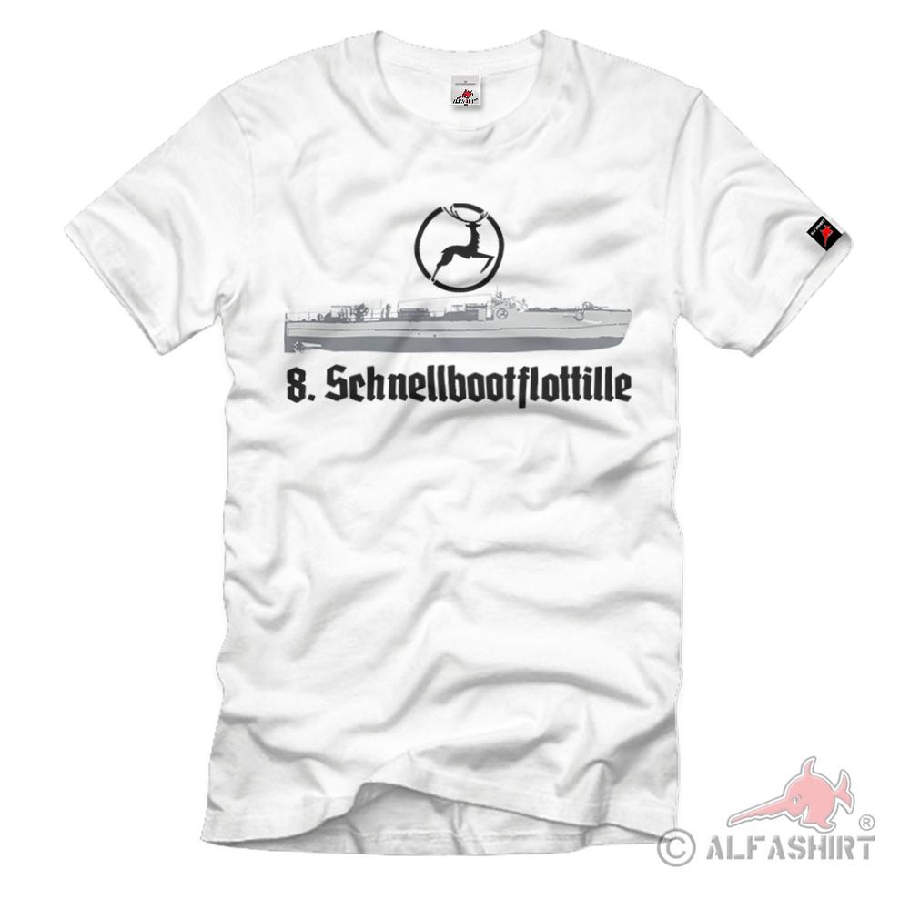 8 Schnellbootflottille Marine Norwegen-Flottille Schnellboot T-Shirt#36930