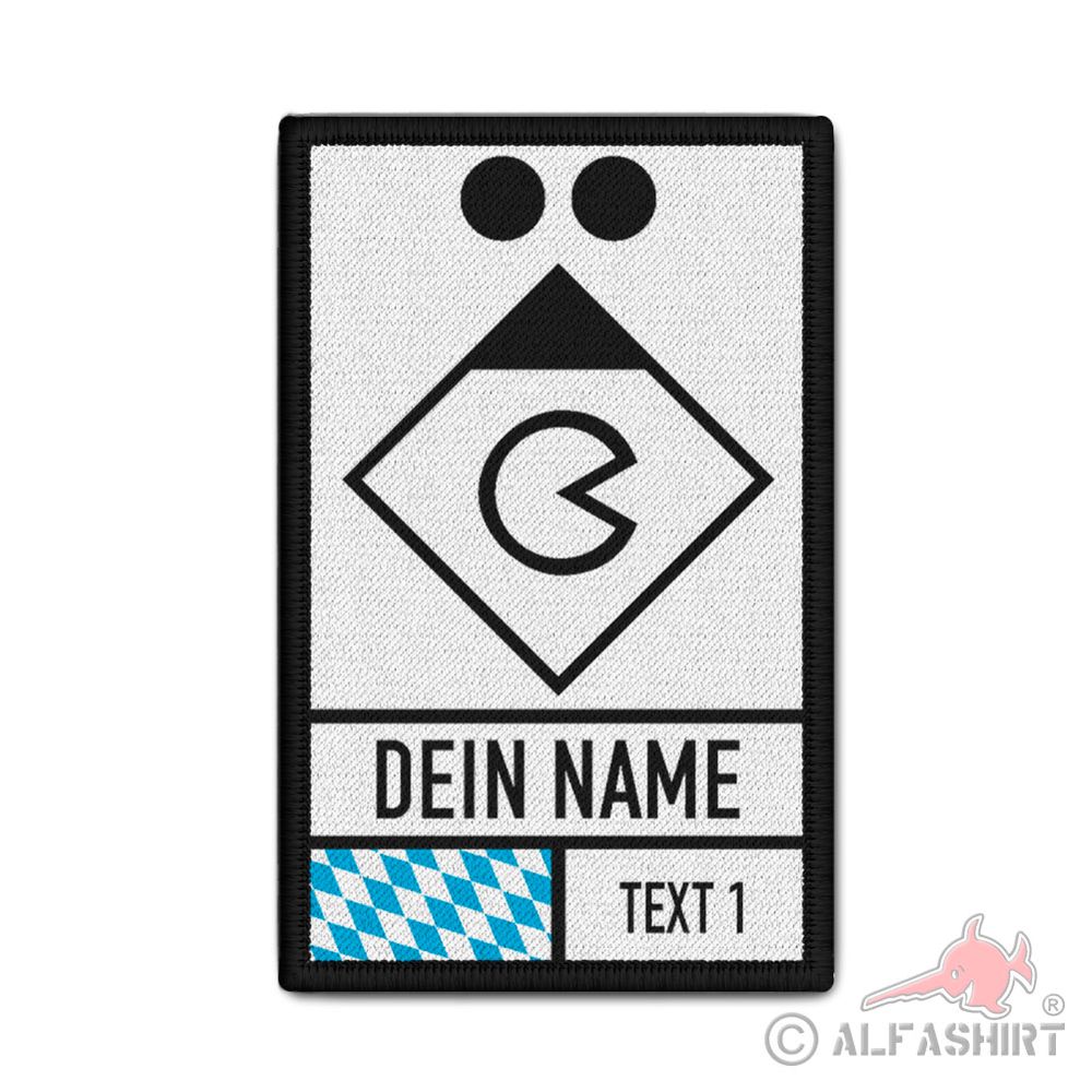 Patch Feldkoch Gruppenführer Bayern Feuerwehr Personalisiert 9,8x6cm #40108