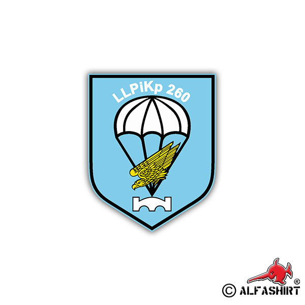 Sticker LLpiKp 260 Coat of Arms Badge Bundeswehr Luftlande 7x6cm A1206