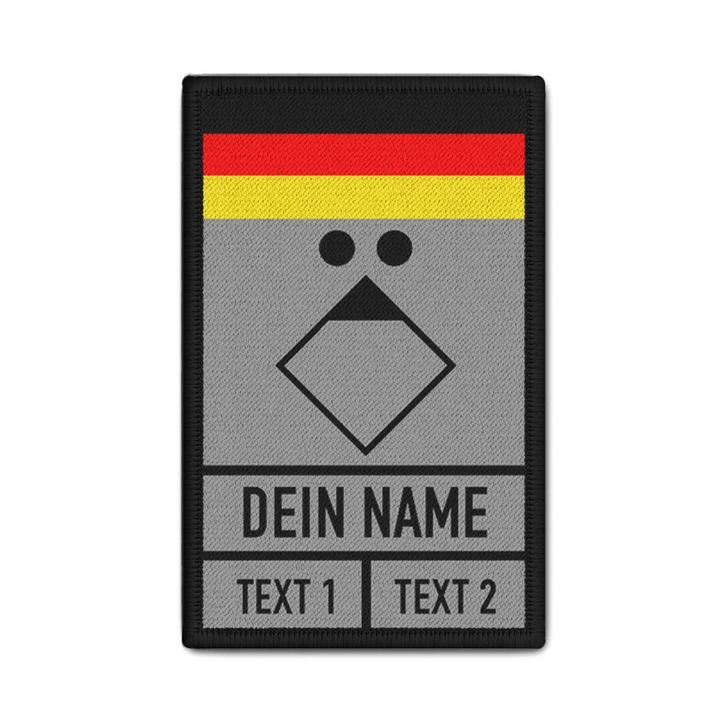 Rank Patch Feuerwehr Gruppenfüher Taktische Zeichen Dienstgrad 9,8x6cm #35460