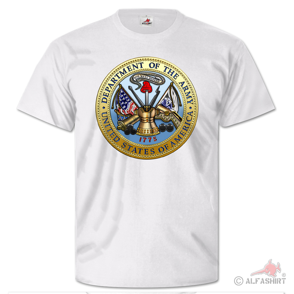 Department of the Army United States America Army Coat of Arms - T Shirt # 26401