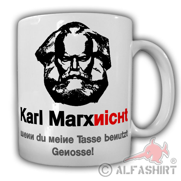 Karl Marx nicht wenn du meine Tasse benutzt Genosse Kapitalismus -Tasse #25925
