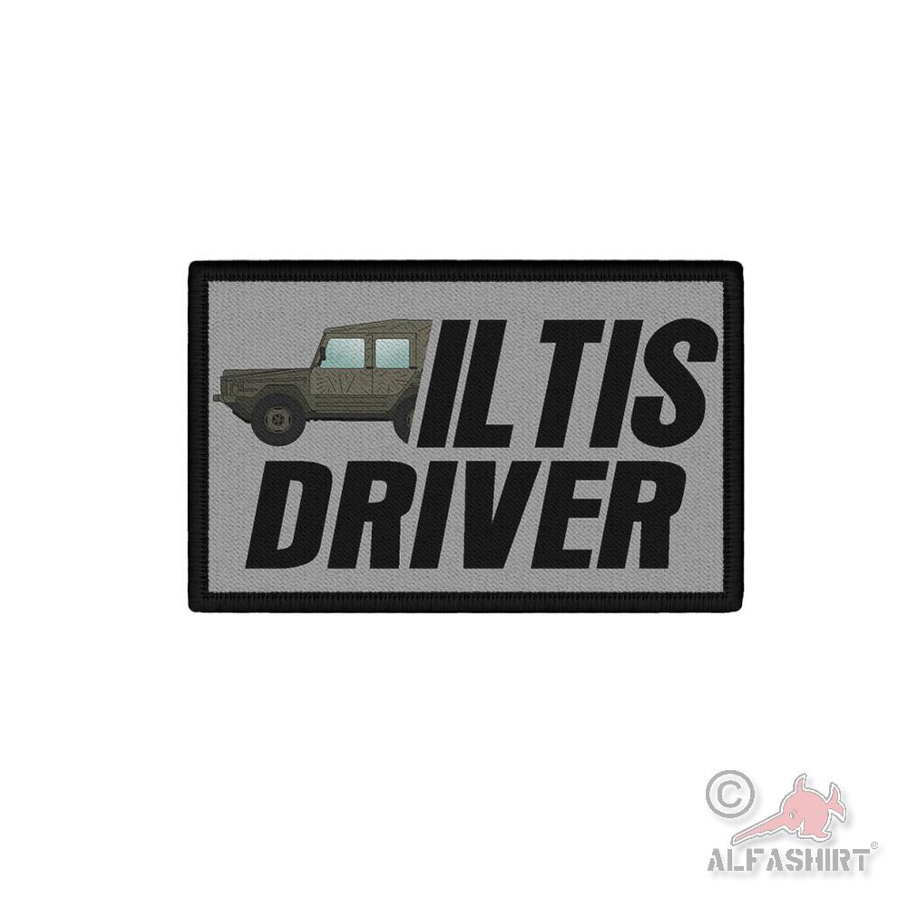 Patch ILTIS DRIVER Vintage 4x4 Off-Road Vehicle Bundeswehr 7.5x4.5cm#45840