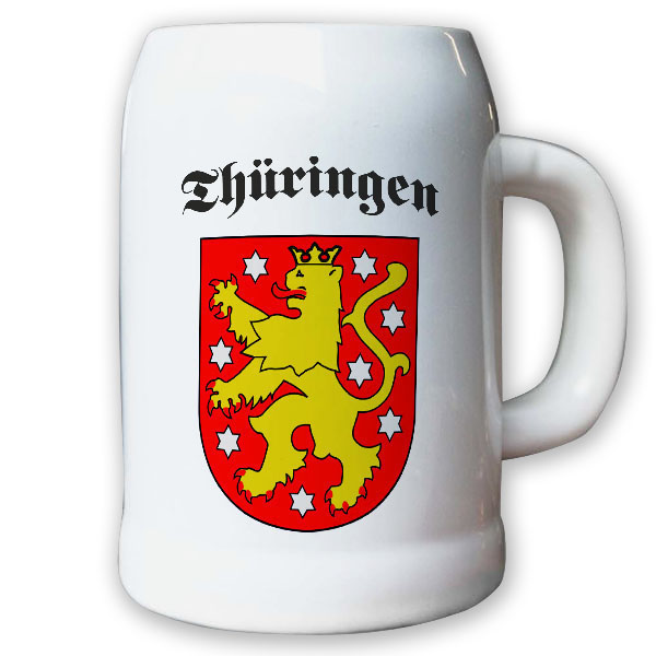 Krug / Bierkrug 0,5l - Thürigen Bundesland Stadt Erfurt Geschichte Historie#9405