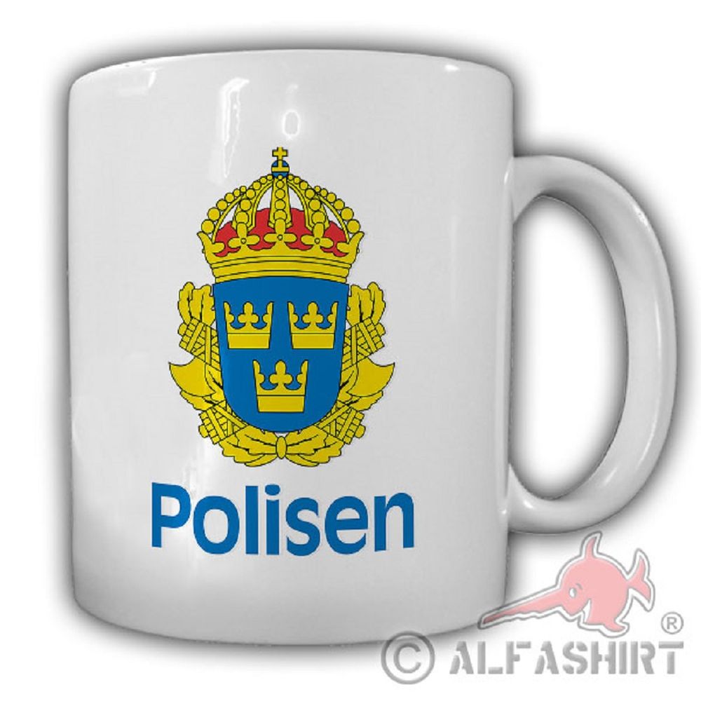 Polisen Swedish Police Schwedische Polizei Schweden Tasse Kaffee #20002