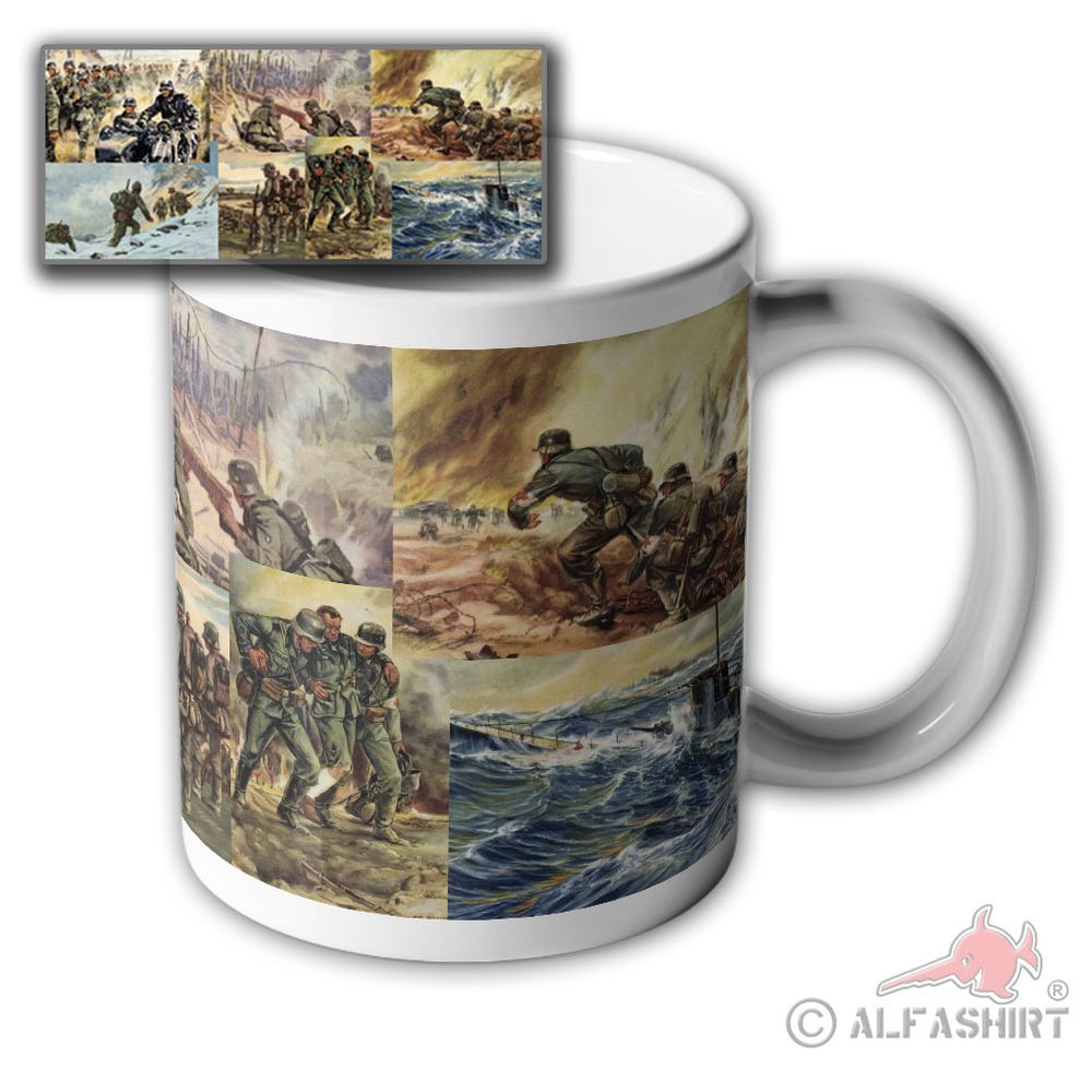 Mug AK German Army WW2 Field Post Postcard # 36885