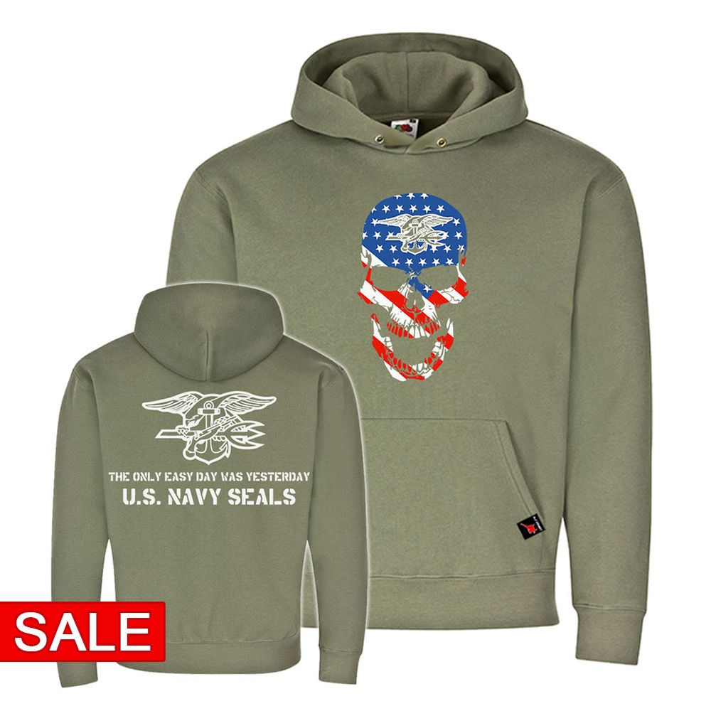 SALE Hoodie Gr. M - US Navy Seals Marine #R619