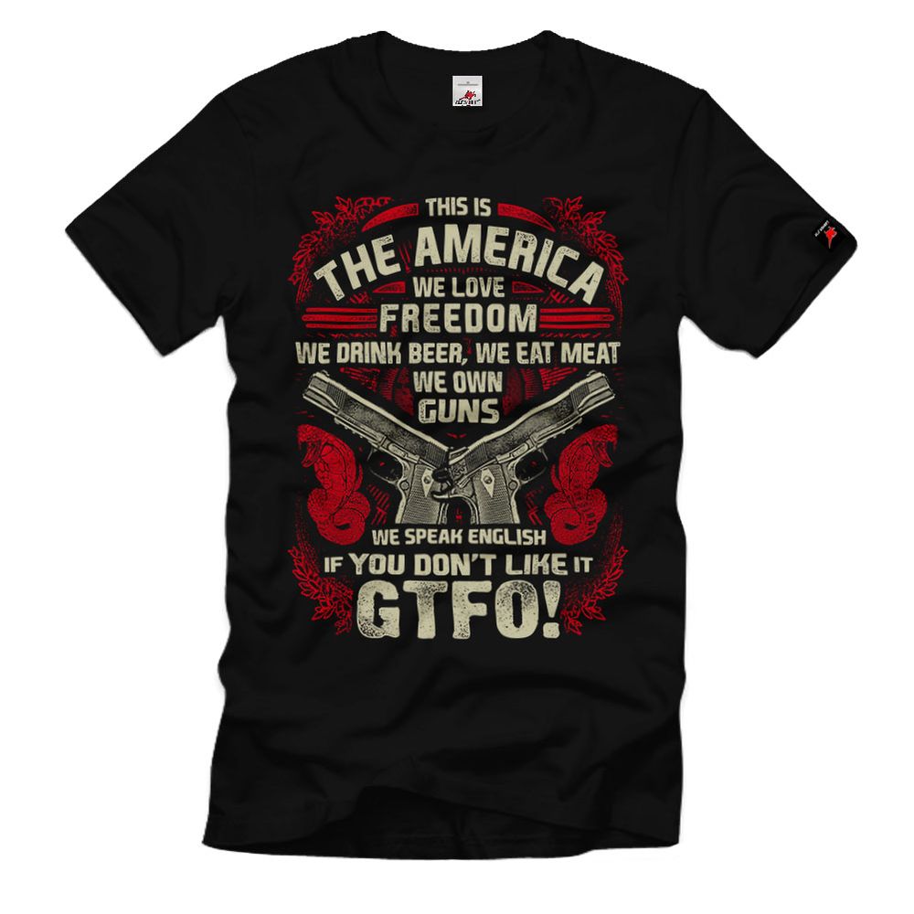 Gun Control This is The Amerika Liebe Freiheit Fleisch Waffen T-Shirt #32782