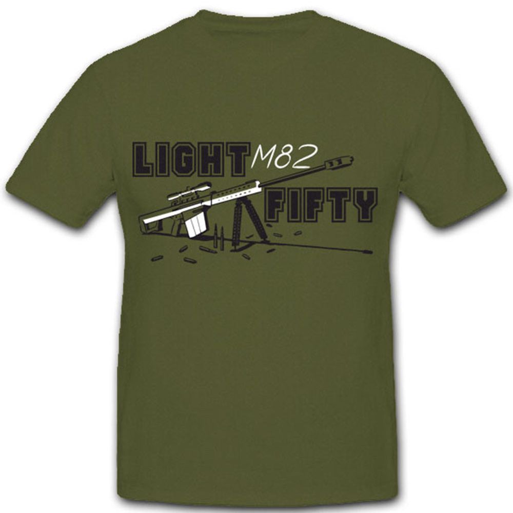 Light fifty M82 Scharfschützengewehr Gewehr Waffe Militär US Army T Shirt #5563